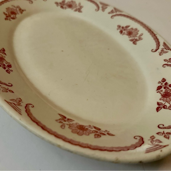 Vintage Homer Laughlin American Rose Oval Serving Platter - Rare Floral Piece - Picture 11 of 15